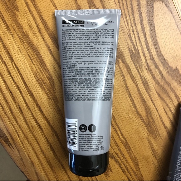 NWT Freeman Mask 2 Pack- Volcanic Ash Peel Off Mask & Polishing Gel Mask & Scrub - Picture 12 of 14